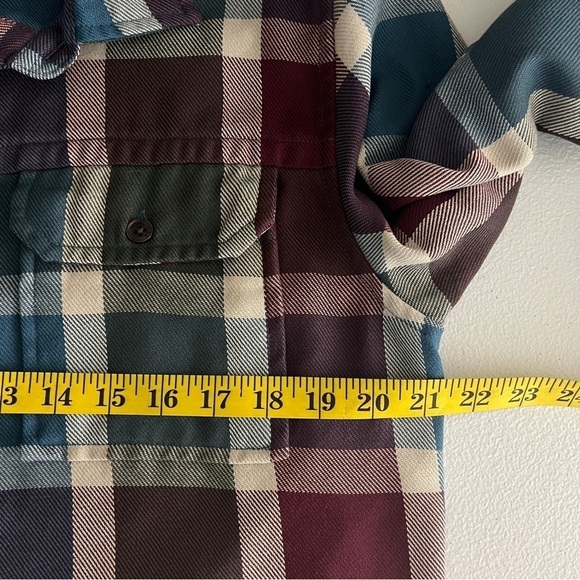 Hornytoad Plaid Button Down Men's Small Long Sleeve Front Pockets Multicolor - Picture 10 of 11